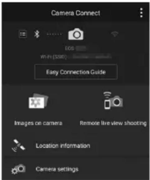 CANON EOS Rebel SL2 - Establishing a Wi-Fi Connection734a9ffdba507d87841d9045fd3831a413585e98e971d299787cb9823299c.jpg)


When a Bluetooth connection is established, follow the steps below to establish a Wi-Fi connection.
Androidal_image - 1