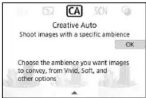 CANON EOS Rebel SL2 - Turn the Mode Dial. A description of the - 1