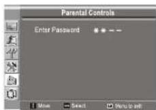 INSIGNIA NS20WLCD - To set up TV parental controls: - 1