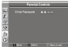 INSIGNIA NS20WLCD - Pour régler le contrôle parental sur Canada anglophone : - 1