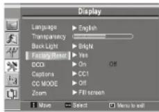 INSIGNIA NS20WLCD - Para restaurar los ajustes de fábrica del televisor: - 1