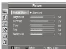 INSIGNIA NS20WLCD - To use the preset picture mode: - 1