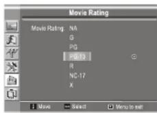 INSIGNIA NS20WLCD - Para configurar los controles de los padres para películas: - 4