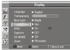 INSIGNIA NS20WLCD - Pour restaurer les paramètres TV par défaut : - 1