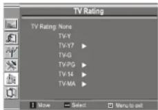 INSIGNIA NS20WLCD - To set up TV parental controls: - 3