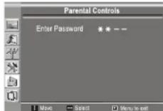 INSIGNIA NS20WLCD - Cambio de la contraseña del control de los padres - 1