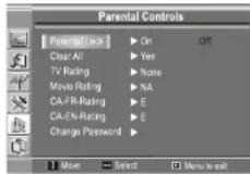 INSIGNIA NS20WLCD - To set parental controls for Canadian English: - 2