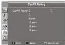 INSIGNIA NS20WLCD - To set parental controls for Canadian French: - 3