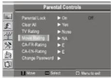 INSIGNIA NS20WLCD - Pour configurer le contrôle parental des films : - 3