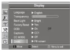 INSIGNIA NS19LCD - To set the zoom mode: - 1