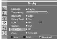 INSIGNIA NS19LCD - Para ajustar el modo de subtiñculos optativos: - 1