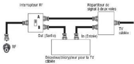 INSIGNIA NS19LCD - Pour le raccordement à la TV cablee avec un décodeur/decrypteur : - 1