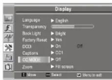 INSIGNIA NS19LCD - Réglage du mode des sous-titres codés - 1