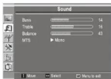 INSIGNIA NS19LCD - Para personalizar los ajustes del sonido: - 1