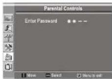 INSIGNIA NS19LCD - To set parental controls for Canadian English: - 1
