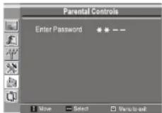 INSIGNIA NS19LCD - To set parental controls for Canadian French: - 1