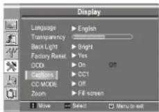 INSIGNIA NS19LCD - Pour visualiser les sous-titres codés : - 1