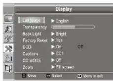 INSIGNIA NS19LCD - To select a menu language: - 1