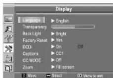 INSIGNIA NS19LCD - Para seleccionar el Idloma de los menus: - 1