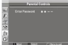 INSIGNIA NS19LCD - Pour modifier le mot de passer du contrôle parental : - 1