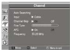 INSIGNIA NS19LCD - Selection de la source du signal TV - 1