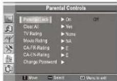 INSIGNIA NS19LCD - To set parental controls for Canadian English: - 2