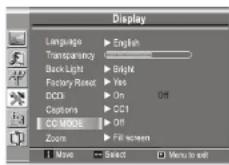 INSIGNIA NS19LCD - To set the closed caption mode: - 1