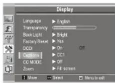 INSIGNIA NS19LCD - To view closed captions: - 1