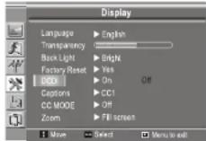 INSIGNIA NS19LCD - Ajuste de la referencia DCDi - 1