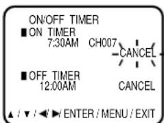 JVC AV14F703 - ON TIMER SETTING - 6
