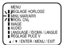 JVC AV14F703 - POUR RÉGLER L'HEURE DE MISE HORS TENSION - 1