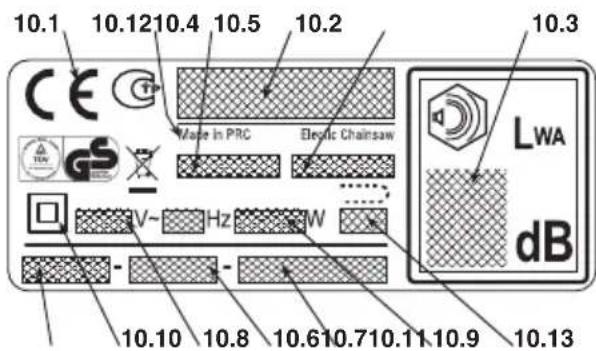 STIGA SEV 2416 Q - MERKEPLATE - 2