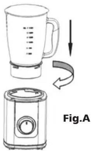 JATA BT1200 - MIXER AUS EDELSTAHL, GLASGEFÄSS - 2