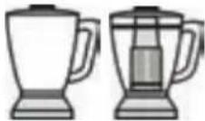 BOSCH SilentMixx MMB65G5M - So é permittedo preparar, no máximo, 500 ml de liquido quente no copo misturador! - 1