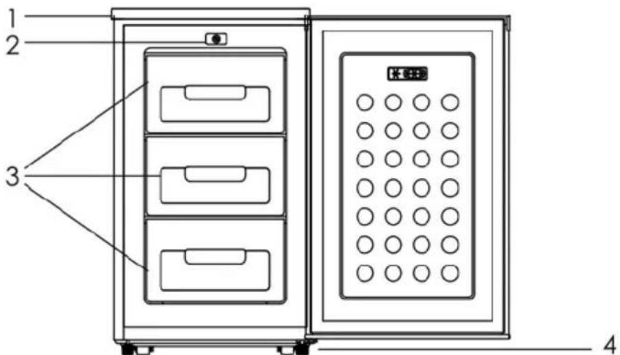 HAIER HFK136AAB - ILUSTRACION DE LA ESTRUCTURA - 1