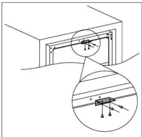 AEG SWE66001DG - INSTALLATION DE LA PIECE DE FIXATION SUPÉRIEURE - 1