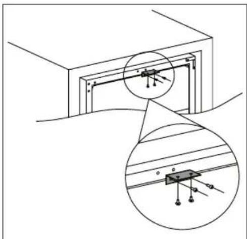 AEG SWE61501DG - INSTALLATION AF DET ∅VERSTE BESLAG - 1