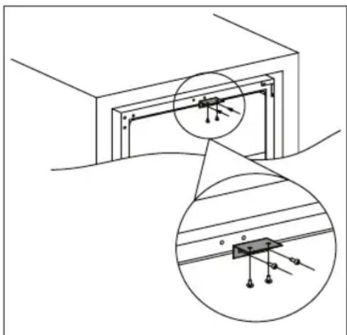 AEG SWE61501DG - INSTALLATION DE LA PIÈCE DE FIXATION SUPÉRIEURE - 1