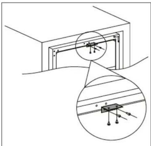 AEG SWE61501DG - INSTALLER DEN ∅VRE BRAKETTEN - 1
