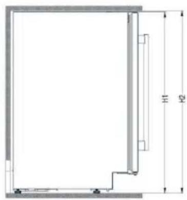 AEG SWE63001DG - ROZMERY INSTALÁCIE (MM) A POŽIADAVKY NA VETRANIE - 1