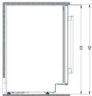 AEG SWE63001DG - INSTALAČNÍ ROZMÉRY (MM) A VENTILACNÍ POžADAVKY - 1