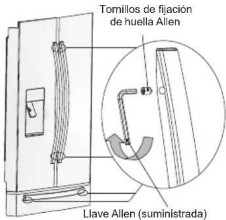 ELECTROLUX EN6084MOX - Ajuste del tirador de la puerta - 1