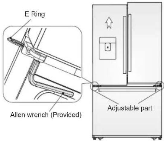 ELECTROLUX EN6084MOX - Adjusting the doors - 1