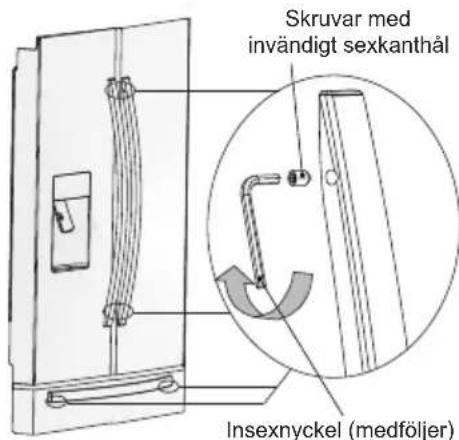 ELECTROLUX EN6084MOX - Justera dorrhandtaget - 1