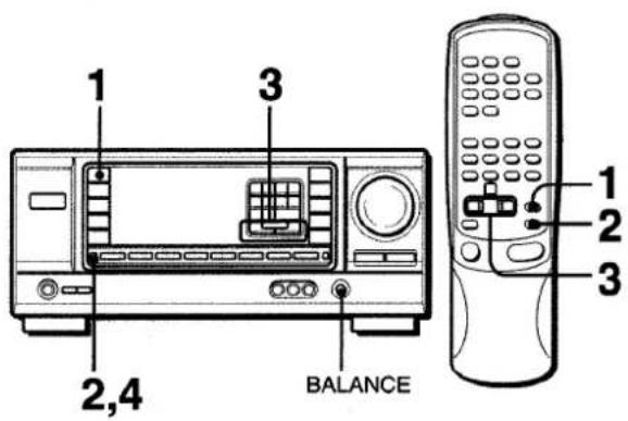 AIWA AVX120 - REGLAGE DE LA BALANCE DU NIVEAU DES ENCEINTES - 1