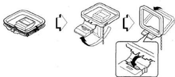 AIWA AVX120 - To stand the AM loop antenna on a surface - 1