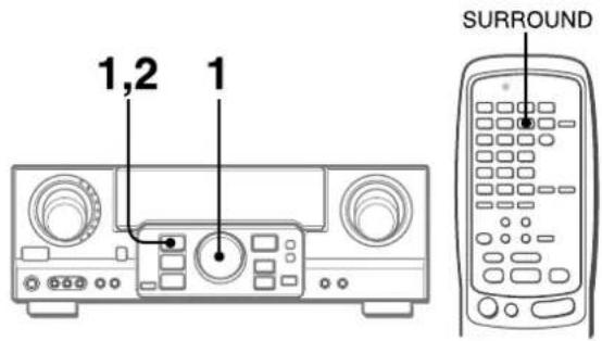 AIWA AVD97 - TO SELECT A DOLBY SURROUND MODE - 1