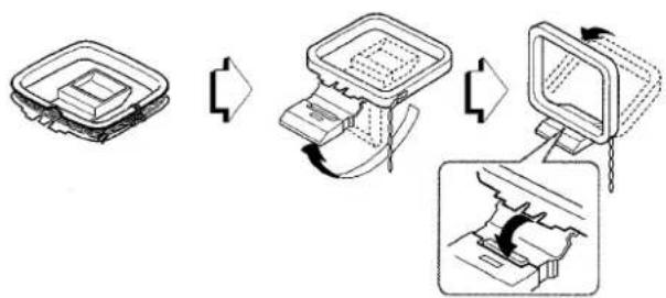 AIWA AVD35 - CONNECTING THE SUPPLIED ANTENNAS ② - 2