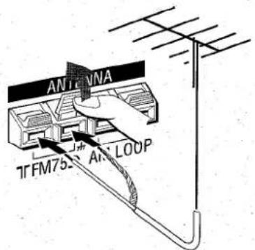 AIWA AVD30 - CONNECTING AN OUTDOOR ANTENNA - 1