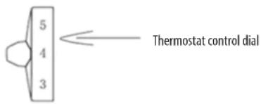 SABA MP237IX - SETTING THE THERMOSTAT KNOB - 1